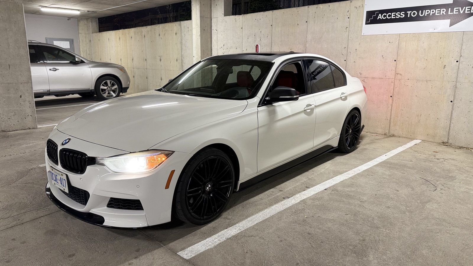 BMW 3-Series F30 — Lip + Black Wheels